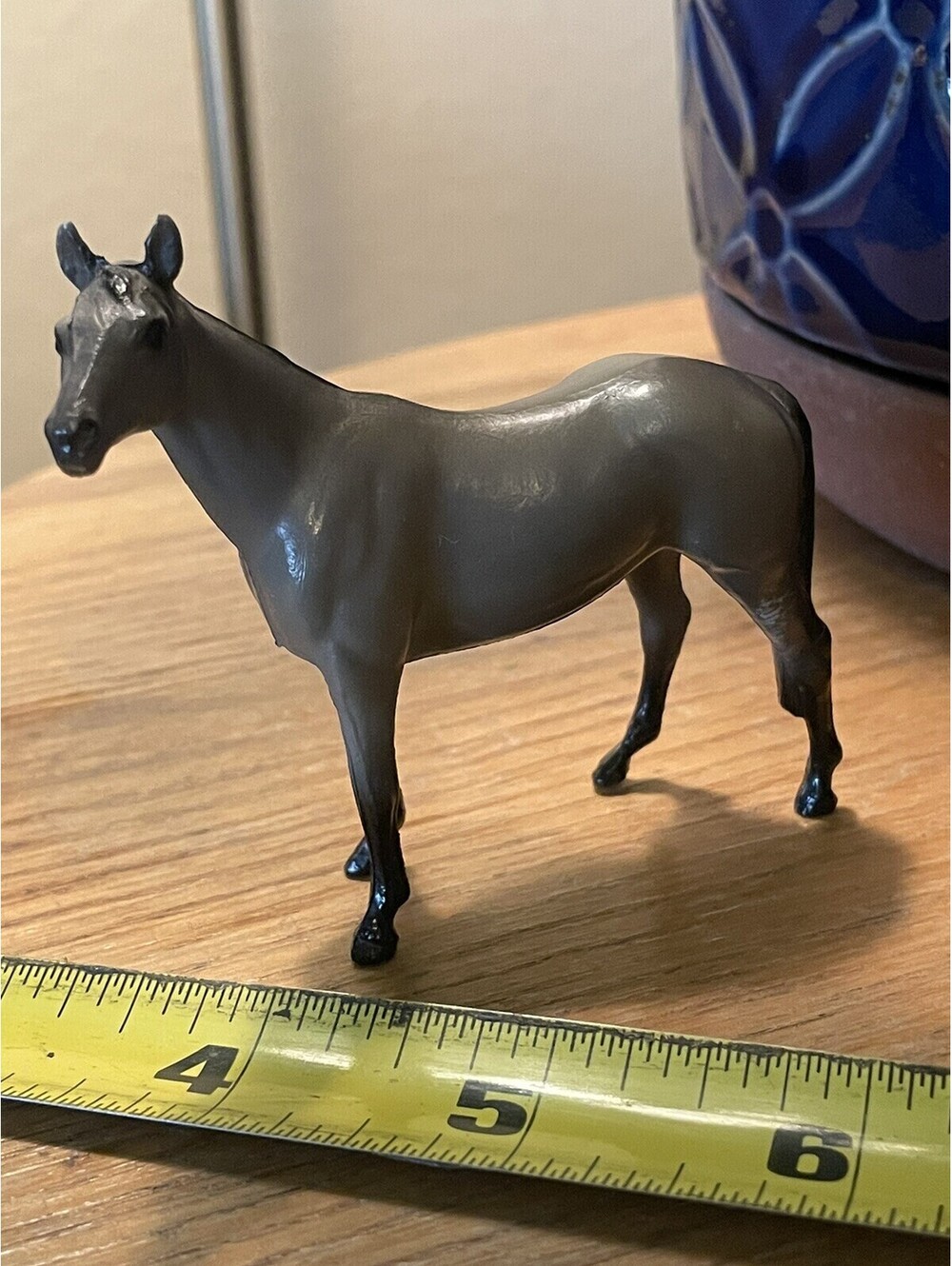 Vtg Breyer Molding Company Miniature Mini 3" Gray BREYER HORSE Figurine 1975